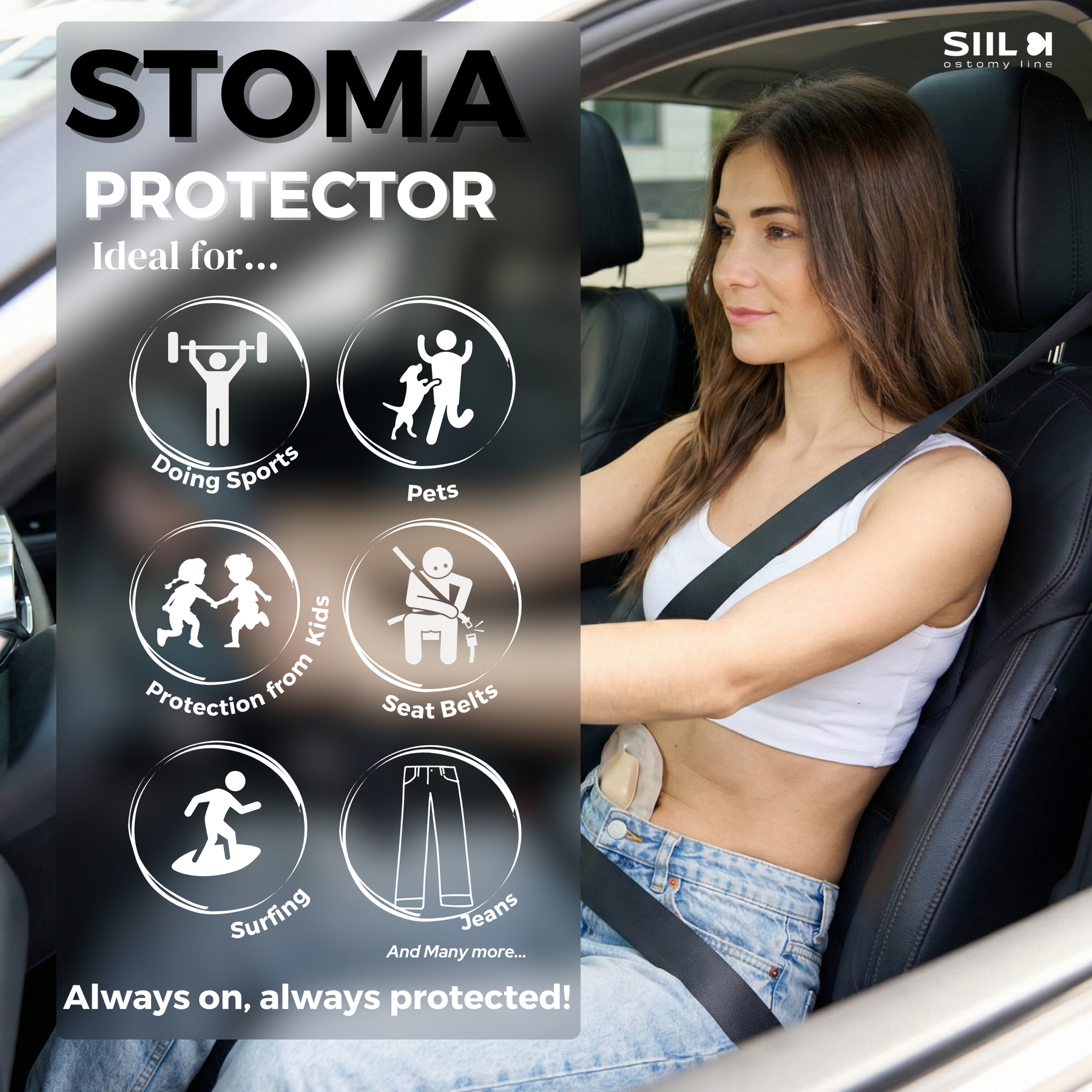 SIIL Protector Stoma — Copertă Fashion Discret