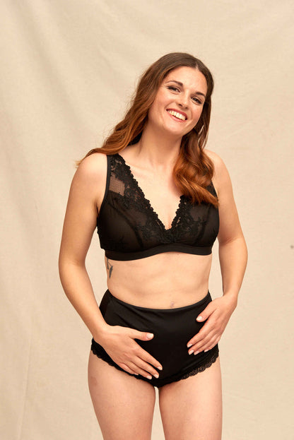 Ostomy Panties Black  – Sofia