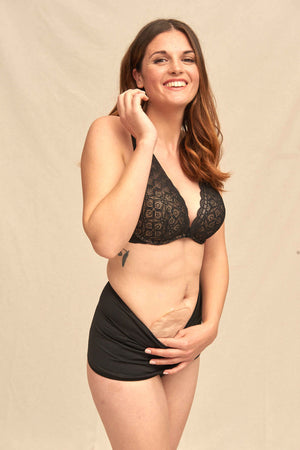 SIIL Ostomy Wrap BASIC – Discreet Ostomy Wrap for Daily Support (Black & Beige)