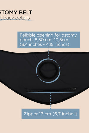 Ceinture pour stomie et soutien pour hernie péristomiale SIIL Unisexe